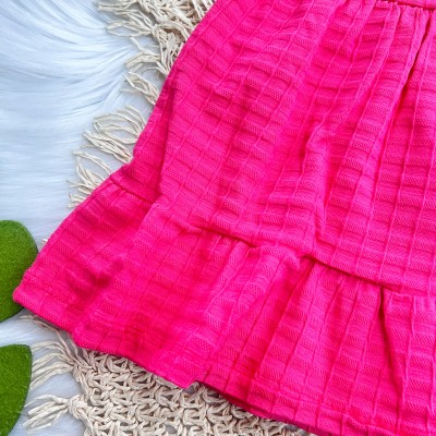 Vestido Ana Ruga Piquet - Pink